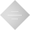 Ekena Millwork Diamond Surface Mount PVC Gable Vent: Non-Functional, w/ 3-1/2"W x 1"P Standard Frame, 18"W x 18"H GVPDI18X1801SN - alternate 4